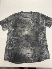 Under Armour Men's UA Rival Fleece Sport Palm Logo Shirt Gray Palm 2XL