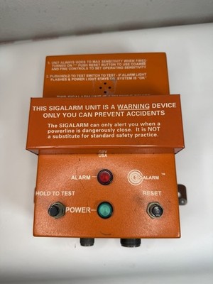 Sigalarm   High Voltage Proximity Alarm Control Module Used Condition.