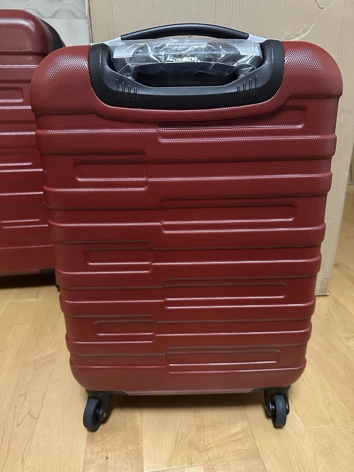 Жесткий расширяемый чемодан-спиннер Samsonite 2 штуки 20 дюймов 24 дюйма (красный) - без комбо-замка - Изображение 2 из 4