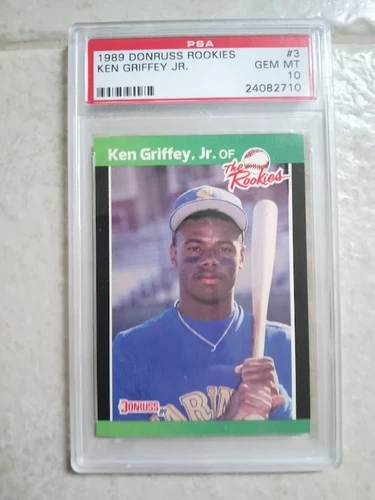 Ken Griffey Jr. 1989 Donruss Rookies PSA 10 Gem Mint #3 RC Rookie