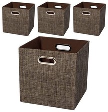 Posprica Storage Bins Cube Containers Boxes,Thick and Heavy Duty Fabric Drawe...