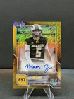 2025 Bowman Chrome University Football Gold Shimmer Refractor Matt Zollers #BCA-MZ