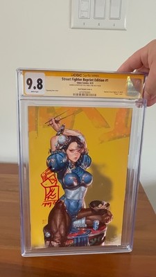 STREET FIGHTER 1 KYUYONG EOM yellow VIRGIN SDCC CGC 9.8 SIGNED/REMARKED 1
