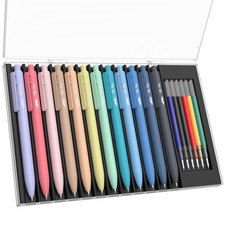 Mr. Pen- Retractable Gel Pens with Case, 12 Pack, Colorful Ink, 12 Pastel