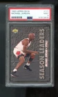 1993-94 Upper Deck #171 Michael Jordan PSA 9 Graded Card Season Leaders Steals