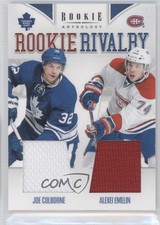 2011-12 Panini Rookie Anthology Rivalry Materials Alexei Emelin Joe Colborne h0i