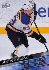 Austin Poganski 2020-21 Upper Deck Young Guns #460 St. Louis Blues