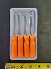 NEW 4 Piece Mini Pick & Hook Set Straight 90º Pick 120º Hook Round Angle Hook