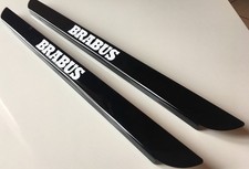 Battitacco Smart Brabus 451 ForTwo anno 2008 / 2013 inox nero scritta bianca