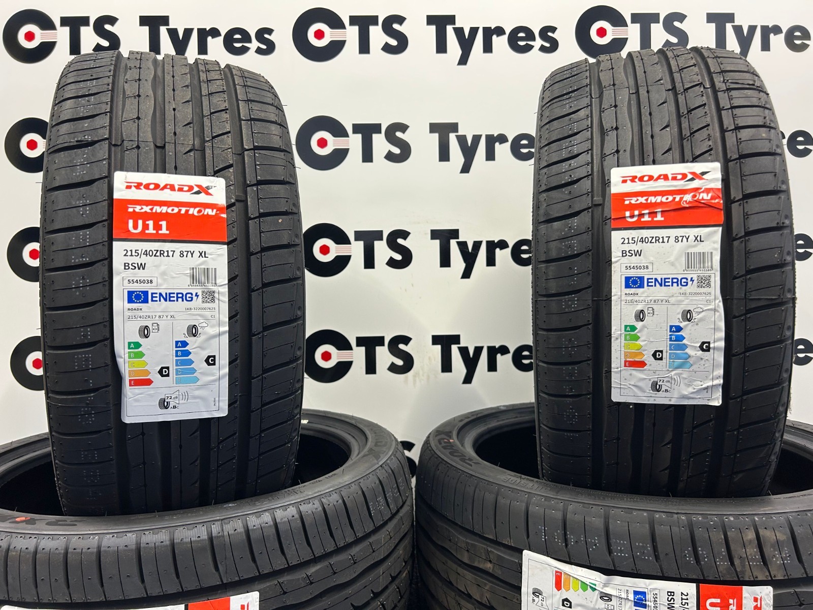 4 X 215/40R17 RoadX RXMOTION U11 87Y XL Brand New Quality Tyres 215 40 17