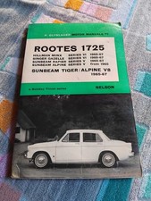 Sunbeam Alpine Tiger V8 Rapier 1965-67 Olyslager Owners Workshop Manual Handbuch
