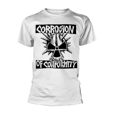 Corrosion Of Conformity Skull Logo (White) Official T-Shirt Mens