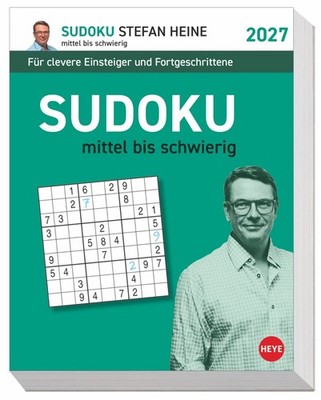 Stefan Heine Sudoku mittel bis schwierig Tagesabreißkalender 2027 Knifflige R...