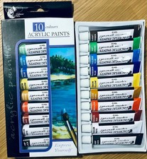 ACRYLIC PAINTS Assorted Colours Water Based PAINT SET Artist Art Crafting School