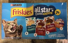 Friskies 24pk All-Star Faves Lickable Gravy Cat Food Topper Wet Cat Food 09/25