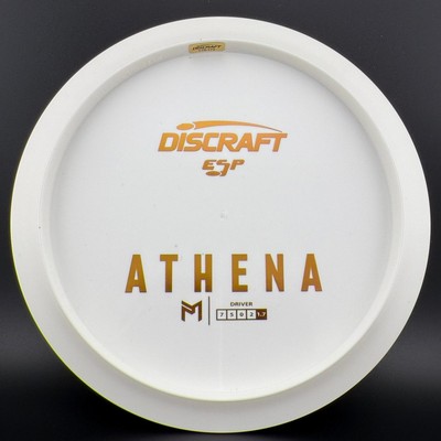 Discraft White ESP Athena - Bottom Stamp - Dyer s Delight