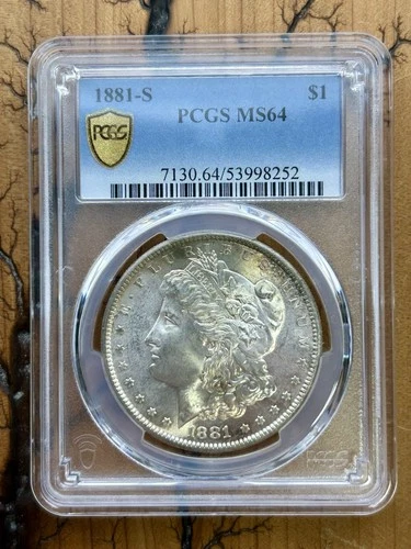 1881-S PCGS MS64 Morgan Silver Dollar $1 Uncirculated Coin