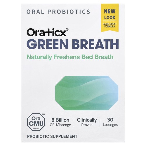 Green Breath Oral Probiotics, Mint, 30 Lozenges