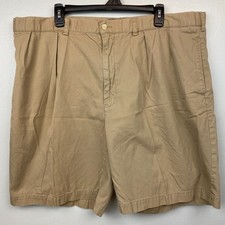 Polo Ralph Lauren Shorts Men's 42x8.5 Brown Chino Khaki Solid Tyler VTG