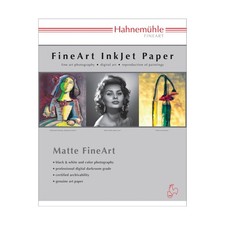 Hahnemuhle Matte Photo Rag, 100 Rag, Smooth, White Inkjet Paper, 308 gsm, 11...