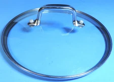 ALL-CLAD  STAINLESS STEEL AND GLASS  PAN LID (8.25" OD DIAMETER, 8" ID)