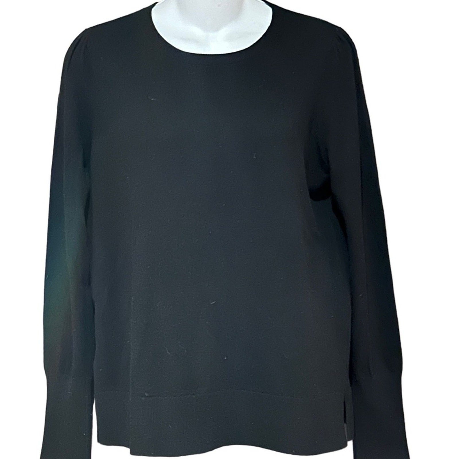 Loft Womens Medium Basic Black Crew Neck Sweater … - image 1