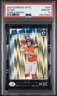 2024 Panini Donruss Optic Bo Nix Purple Shock Prizm Rated Rookie #209 PSA 10 Gem