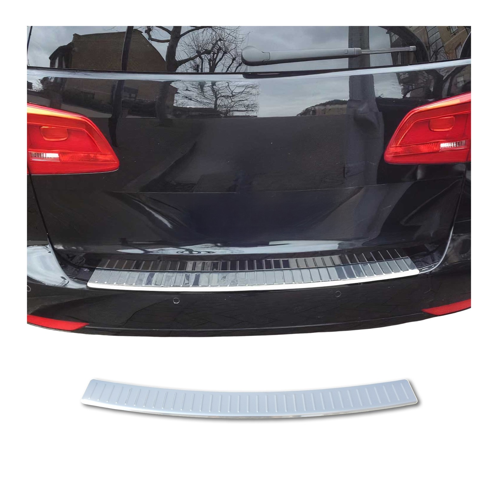 Protection de pare-chocs arrière anti-rayure VW Touran I 2010-2015 Facelift métal