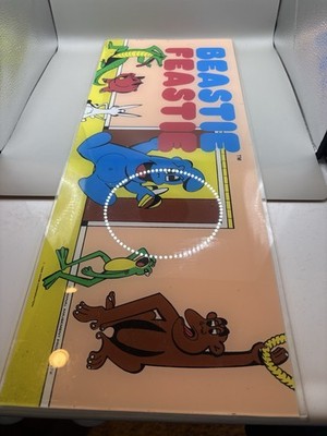 Vintage Beastie Feastie Arcade Marquee 1984 - 23  X 9 