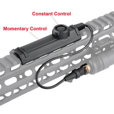 Tactical Picatinny Flashlight Dual Function Tape Pressure Switch For M300 M600