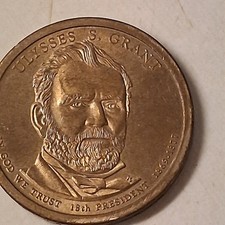 1869- 1877 Ulysses s grant 1 dollar coin 18th President . Great Collection