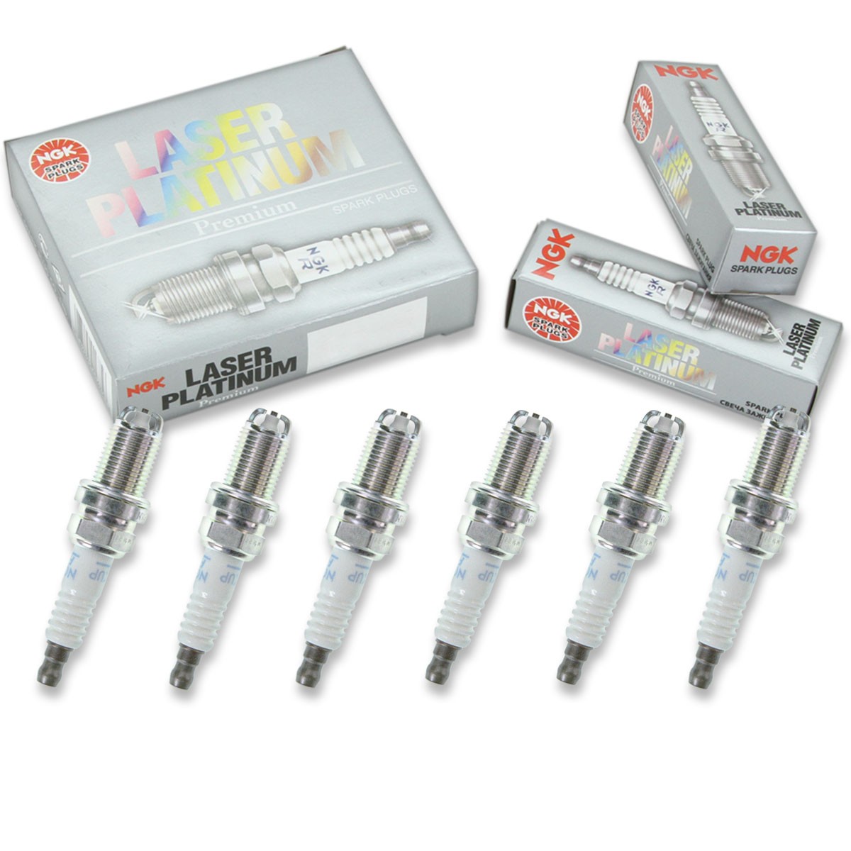 6 pcs NGK Laser Platinum Spark Plugs for 1994-2002 Volkswagen Jetta 2.8L V6 cn