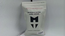 Magnify Sportswear Scrunch Extra Long Socks, Black Small
