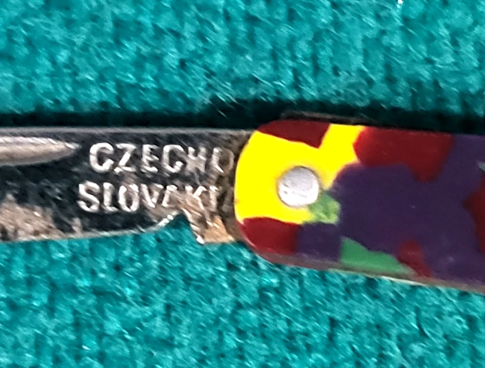 VTG 1930s Cracker Jack Prize Mini Knife Celluloid Handle, Made In Czechoslavakia - Image 4 of 4