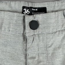 Hurley Men's H2O-Dri Breathe Chino Walkshorts -Size 36 Nike Dri-Fit Heather Gray