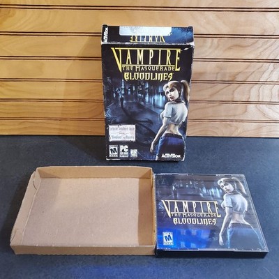Vampire The Masquerade Bloodlines PC 2004 Missing Disc 1, No Manual. Big Box Pc
