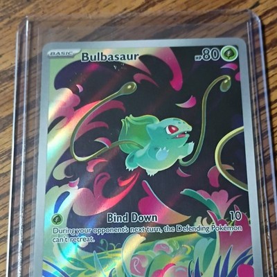 Pokémon TCG Bulbasaur 133/132 Me01 Illustration Rare Holo 80 HP Eng