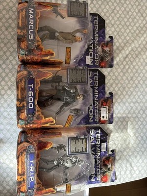 Lot Terminator Salvation T-600 / T-R.I.P. / Marcus Playmates Toys 2009. Versiegelt