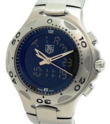 Tag Heuer 39mm Men's Kirium Ani-Digi Multi-Function Quartz Watch Ref: CL111A-0!