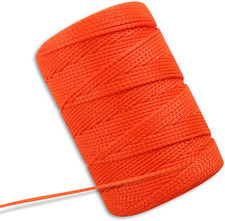 Mason Line 500 Ft Length Construction Nylon Twine 18 Braided Orange Nylon String