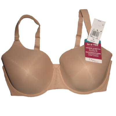 Olga To a Tee Bra 36DD Toasted Almond Underwire Unique Stretch #35145