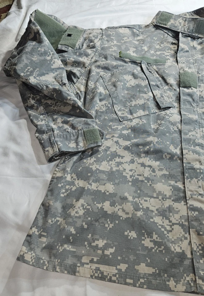 ARMY ACU DIGITAL camo COMBAT UNIFORM SHIRT COAT propper cotton ripstop large LL - Image 4 of 4