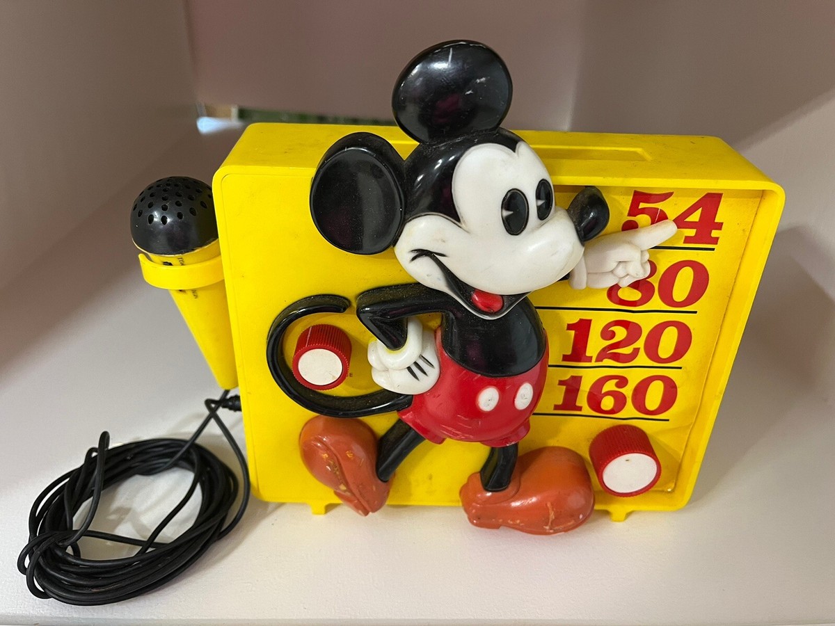 Mickey Mouse Vintage Radio W/Microphone Display Only Does