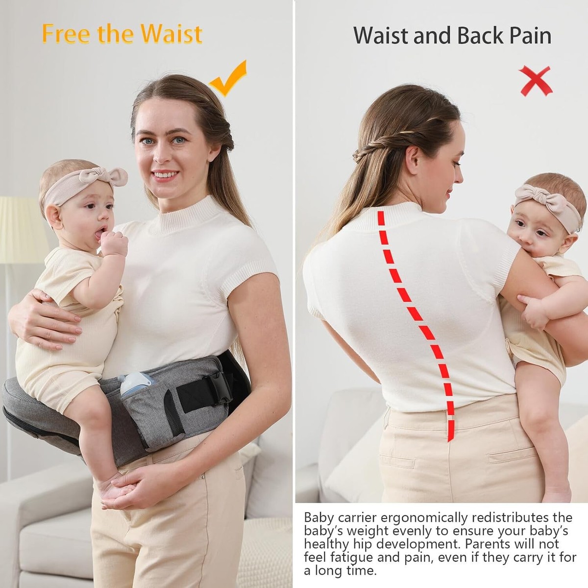Hip Pain Hip Hold Baby Lift Hip Seat Baby Hip Carriers Ergobaby
