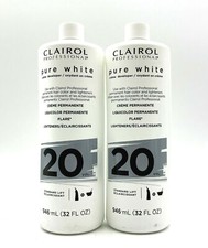 Clairol Professional Pure White Creme Developer 20 Volume 32 oz-2 Pack