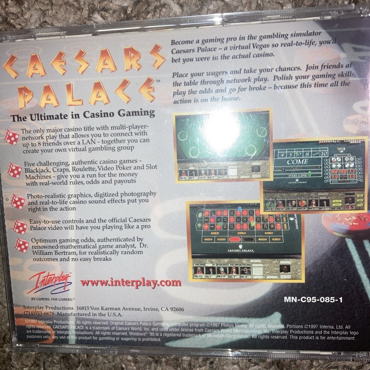 Caesars Palace (PC, 1997) 40421360857| eBay