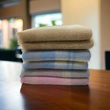 Plaid da Letto in Mohair 92% Lana | Coperta Scozzese MADE IN ITALY