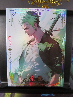 zoro manga rare card Roronoa Zoro SSR Rare Card Premium One Piece Anime Manga Collectible CCG OP