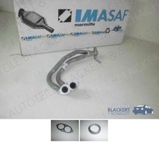 IMASAF Auspuff Hosenrohr+Dichtungen für Opel Kadett E / D 1.3 S+1.3 N 1984-1993