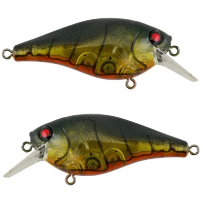 2x - Berkley Pitbull 7.5 Ghost Green Craw Crankbait BHBPB7.5-GHGCR 5/8 NOC   B23